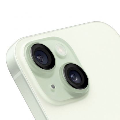 Предпазни стъклени лещи за камерата на iPhone 15, iPhone 15 Plus - OBALME Tempered Glass Camera Lens Protector (зелен) 2