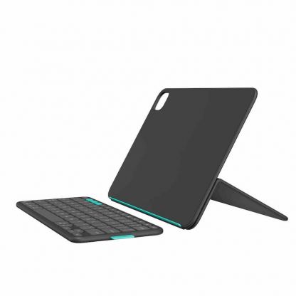 Безжична клавиатура, кейс и поставка за iPad Pro 13 (2025), iPad Pro 13 (2024), iPad Air 13 (2025), iPad Air 13 (2024) - Logitech Flip Folio Keyboard Case US (тъмносив) 5