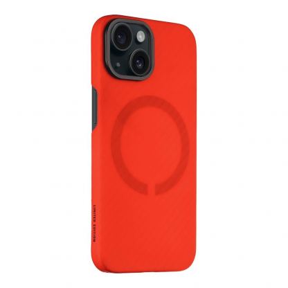 Кевларен кейс с MagSafe за iPhone 15 - Tactical MagForce Aramid Bloody Mary Limited Edition Case (червен) 2