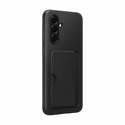 Оригинален силиконов кейс с джоб за кредитна карта за Samsung Galaxy A56 5G (черен)  - Samsung Card Slot Cover EF-OA566TBE 2