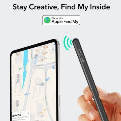 Професионална писалка за Apple iPad 11 (2025), iPad 10 (2022), iPad Air 13 (2024,2025), iPad Air 11 (2024,2025), iPad Pro 13 (2024,2025), iPad Pro 12.9 (2018-2022), iPad Pro 11 (2018-2025) - ESR Geo Digital Stylus (черен) 2