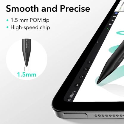 Професионална писалка за Apple iPad 11 (2025), iPad 10 (2022), iPad Air 13 (2024,2025), iPad Air 11 (2024,2025), iPad Pro 13 (2024,2025), iPad Pro 12.9 (2018-2022), iPad Pro 11 (2018-2025) - ESR Geo Digital Stylus (черен) 6