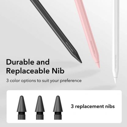 Професионална писалка за Apple iPad 11 (2025), iPad 10 (2022), iPad Air 13 (2024,2025), iPad Air 11 (2024,2025), iPad Pro 13 (2024,2025), iPad Pro 12.9 (2018-2022), iPad Pro 11 (2018-2025) - ESR Geo Digital Stylus (черен) 7