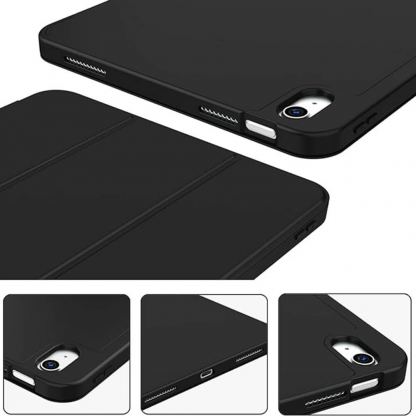 Термополиуретанов (TPU) кейс и поставка за iPad 10 (2022), iPad 11 (2025) - Techsuit Flex Trifold Case (черен) 2