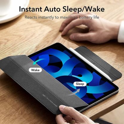 Магнитен полиуретанов калъф с поставка за iPad Pro 11 (2024), iPad Pro 11 (2025) - ESR Rebound Magnetic Case (сив) 5