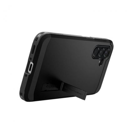 Хибриден кейс с най-висока степен на защита за Samsung Galaxy A56 5G - Spigen Tough Armor Case (черен) 10