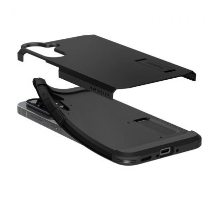 Хибриден кейс с най-висока степен на защита за Samsung Galaxy A56 5G - Spigen Tough Armor Case (черен) 11