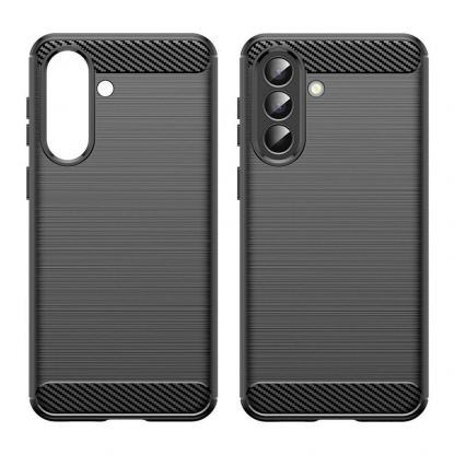 Тънък силиконов (TPU) калъф за Samsung Galaxy A57 5G - Techsuit Carbon Silicone Case (черен) 2