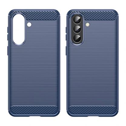 Тънък силиконов (TPU) калъф за Samsung Galaxy A57 5G - Techsuit Carbon Silicone Case (син) 2