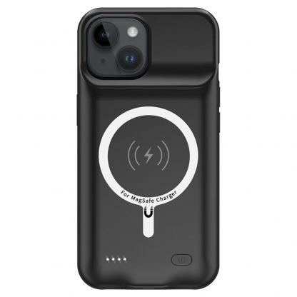 Кейс с вградена батерия и MagSafe за iPhone 15 Plus - Techsuit Power Pro Battery MagSafe Case 8500mAh (черен) 4