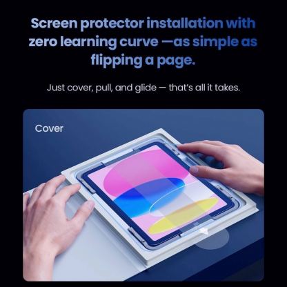 Калено стъклено защитно покритие за дисплея на iPad 10 (2022), iPad 11 (2025) - Nillkin Tempered Glass H Plus Screen Protector (прозрачен) 4