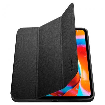 Текстилен кейс и поставка за iPad 11 (2025), iPad 10.9 (2022) - Spigen Urban Fit Case (черен) 5