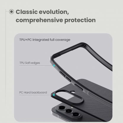 Хибриден  удароустойчив кейс за Samsung Galaxy A57 - Nillkin Super Frosted Shield Pro Case (черен) 4