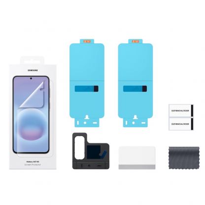 Оригинално защитно покритие за дисплея на Samsung Galaxy A57 5G - Samsung Screen Protector EF-UA576CTEGWW (прозрачно) (2 броя) 3