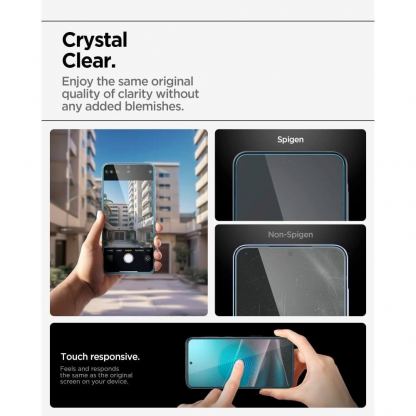 Стъклено защитно покритие за дисплея на Samsung Galaxy A37 5G, Galaxy A36 5G - Spigen Glas.tR EZ Fit Tempered Glass (прозрачен) 3