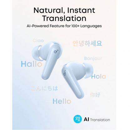 Безжични блутут слушалки с кейс за мобилни устройства - Anker Soundcore R60i NC TWS Earphones (син) 3