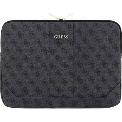 Guess Uptown Notebook Sleeve - дизайнерски луксозен кожен калъф за преносими компютри до 13 инча (кафяв) 2