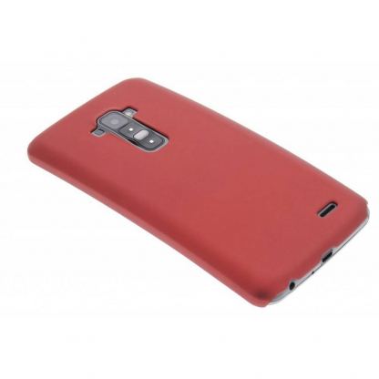 Protective Plastic Case - поликарбонатов кейс за LG G Flex (червен) 2