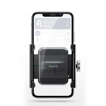 Baseus Knight Phone Holder - универсална поставка за колело и мотоциклет за мобилни телефони (сребрист) 12