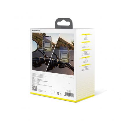 Baseus Knight Phone Holder - универсална поставка за колело и мотоциклет за мобилни телефони (сребрист) 15