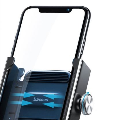 Baseus Knight Phone Holder - универсална поставка за колело и мотоциклет за мобилни телефони (черна) 10