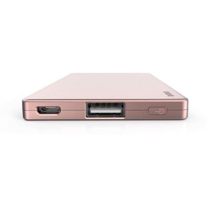 Kit Card Power Bank 2000 mAh - компактна външна батерия за мобилни устройства (розово злато) 3
