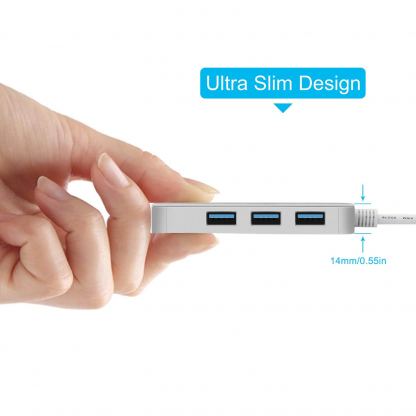 TeckNet HU05 USB 3.0 HUB - USB хъб с 4 USB 3.0 порта (сребрист) 2