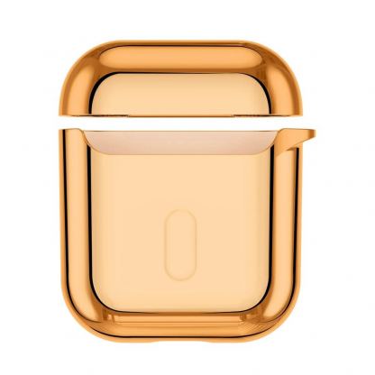 Baseus Shining Hook Silica Gel Case - силиконов калъф за Apple Airpods & Apple Airpods 2 (златист) 5