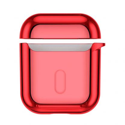 Baseus Shining Hook Silica Gel Case - силиконов калъф за Apple Airpods & Apple Airpods 2 (червен) 5