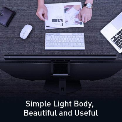 Baseus USB Stepless Dimming Screen Hanging Light - LED лампа за монитор (черен) 2