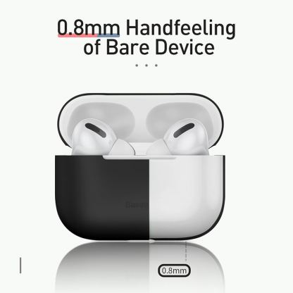 Baseus Super Thin Silica Gel Case - силиконов калъф за Apple Airpods Pro (розов) 4