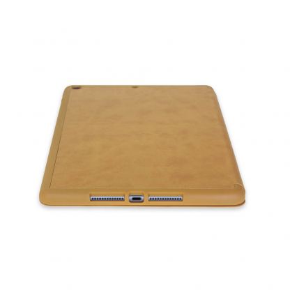 Torrii Torrio Plus Case - кожен кейс и поставка с отделение за Apple Pencil за iPad 7 (2019) (кафяв) 9