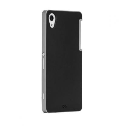 CaseMate Slim Tough Case - кейс с висока защита за Sony Xperia Z2 (черен-сребрист) 2