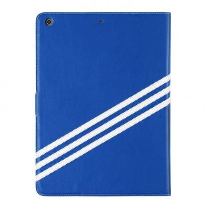 Adidas Stand Case - кожен кейс и поставка за iPad Air (син) 2