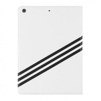 Adidas Stand Case - кожен кейс и поставка за iPad Air (бял) 2