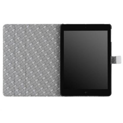Adidas Stand Case - кожен кейс и поставка за iPad Air (бял) 3