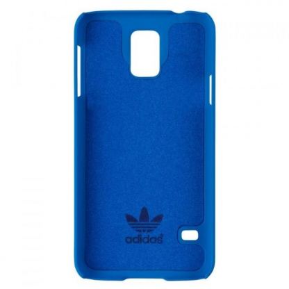 Adidas Moulded Case - твърд кейс с кожено покритие за Samsung Galaxy S5 (син) 2