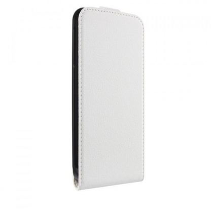 Xqisit FlipCover - вертикален кожен калъф за Samsung Galaxy S5 (бял) 2