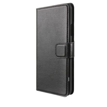 Xqisit Slim Wallet Case - хоризонтален кожен калъф за  Samsung Galaxy S5 SM-G900 (черен) 3