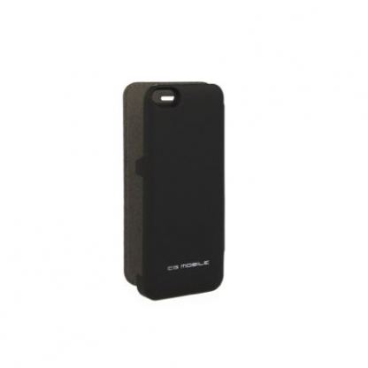 Ferrari Formula One Carbon Battery Flip Case - кожен флип кейс с вградена 2200 mAh батерия за iPhone 5S, iPhone 5 3