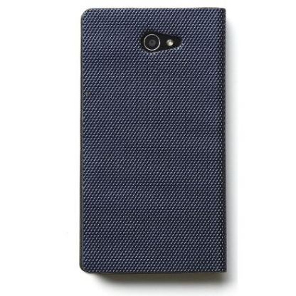 Zenus Masstige Metallic Diary Case - кожен калъф тип портфейл  за Sony Xperia M2 (син) 2