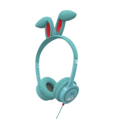 iFrogz Little Rockers Costume Kids Bunny On-Ear Headphones - слушалки подходящи за деца за мобилни устройства (син) 3