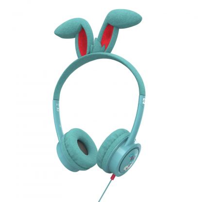 iFrogz Little Rockers Costume Kids Bunny On-Ear Headphones - слушалки подходящи за деца за мобилни устройства (син) 7