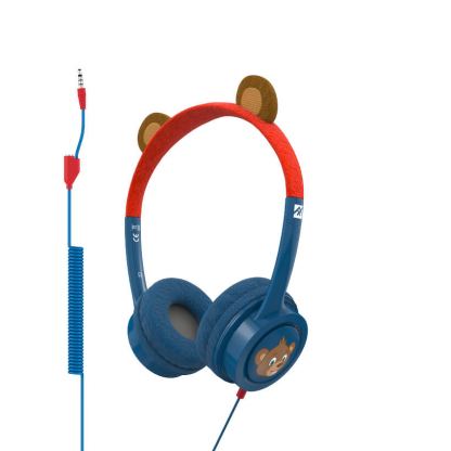 iFrogz Little Rockers Costume Kids Bear On-Ear Headphones - слушалки подходящи за деца за мобилни устройства (син) 2