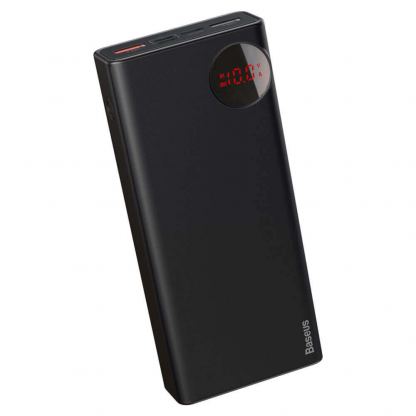 Baseus Mulight Power Bank 20000mAh - външна батерия с два USB изхода и USB-C изход за зареждане на мобилни устройства (черен) 5