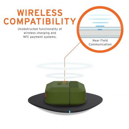 Urban Armor Gear Soft Touch Waterproof Silicone Hang Case - водо и удароустойчив силиконов калъф с карабинер за Apple Airpods Pro (тъмнозелен)(bulk) 3