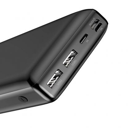Baseus Mini JA Power Bank - външна батерия 30000 mAh с 2 x USB и USB-C изходи за зареждане на смартфони и таблети (черен) 4