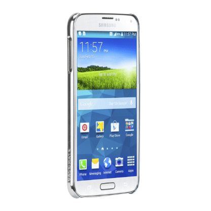 CaseMate Barely There - поликарбонатов кейс за Samsung Galaxy S5 SM-G900 (хромиран)  3