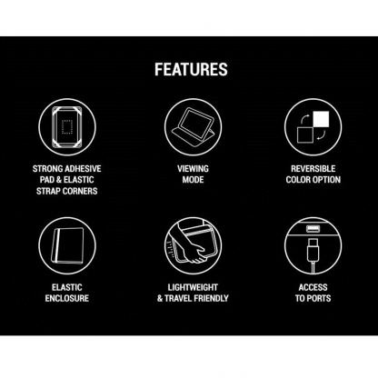 Incipio Invert Universal Folio - универсален калъф тип папка за таблети до 7 инча (сив-червен) 2