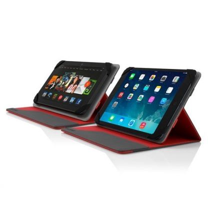 Incipio Invert Universal Folio - универсален калъф тип папка за таблети до 7 инча (сив-червен) 3